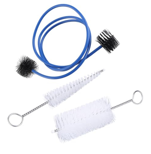 Trumpet Cleaning Brushes Set - 3 Types of Soft and Sturdy Brushes for Mouthpiece and Tubing Maintenance - Lightweight and Portable Trumpet Care Kit