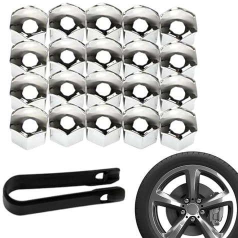 Cubiertas de tuercas para neumáticos, cubierta de tuercas de rueda de coche - Juego de tapas de 20 piezas de protección contra el polvo de repuesto, 17 mm, 19 mm, 21 mm, tapa de tuerca de rueda
