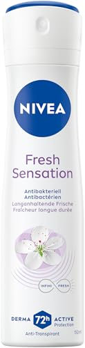 NIVEA Fresh Sensation Deo Spray, Deodorant für 72h Anti-Transpirant-Schutz gegen Schweiß und Geruch, Deospray mit antibakterieller Wirkung und fruchtigem Duft (150ml)