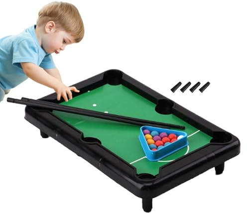 Mini Table de Billard, Mini Table de Billard pour, Mini Jeu de Billard, Petit kit de Piscine, Table de Jeu Amusante, Jeux de société familiaux, Table de Table Miniature pour Adultes
