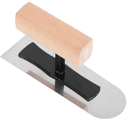 EXCEART Mini Llana de Yeso de Acero Inoxidable y Madera, para Pinturas Artísticas y Lodo de Diatomeas, Adecuado para Áreas Estrechas y Decoración de Pared
