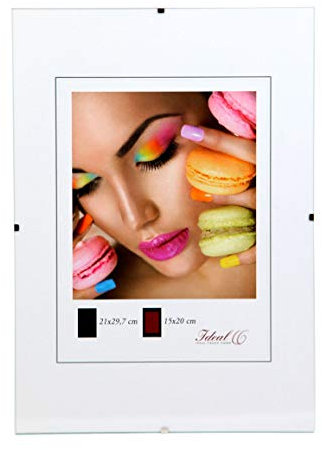 IDEAL TREND Bilderrahmen Pack Rahmenlos Bildhalter Clip Rahmen Set 21x30 DIN A4 21x29,7: Größe: 10er Pack