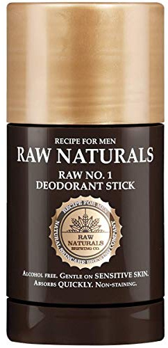 Raw Naturals RAW No.1 Deodorant For Men | Alcohol-free Men’s Deodorant | Skin-friendly, long-lasting and gentle odour control | Natural product from your local Swedish Skincare Microbrewery | 75ml