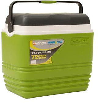 Vango Pinnacle Cool Box Cooler Ice Box | Highly Insulated, Portable, Leakproof, Durable, Ice Rentention, Food Safe - Camping, Fishing, Beach, Festival, Picnic (32L)