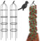 LYFETC Obelisco da giardino in 2 pezzi Obelischi in acciaio inox per piante rampicanti obelisco per traliccio per obelisco da giardino per rose, struttura di supporto per piante rampicanti
