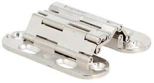Gedotec Charnière de meuble en métal | SEPA | 1 pièce charnière d'armoire argent – gris | Charnière de porte d'armoire avec charge maximale de 20 kg/paire | Butée invisible | Épaisseur du bois à