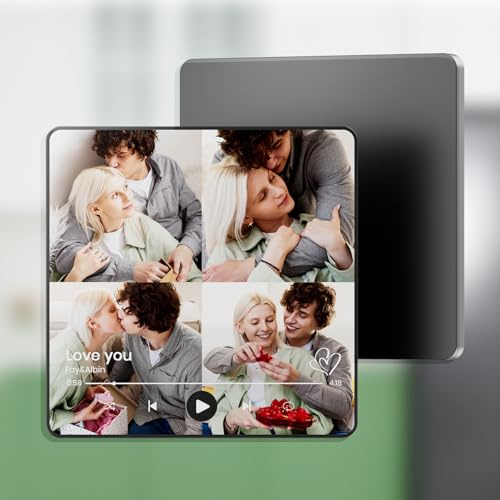Coiisovd Magnete da Frigorifero con Album Musicale Personalizzato，lettore musicale personalizzabile con foto, compleanno San Valentino Natale canzone spotify regalo