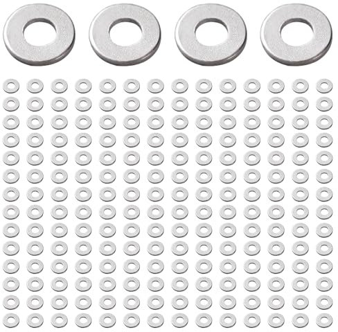 YIXISI 200 Piezas M2.5x6x0.5 mm Arandelas Planas, 304 Arandelas de Acero Inoxidable, Arandela de Reparación Plana para Tornillos y Pernos