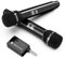 Micro sans Fil, Microphone avec Puce Un à Un, Faible Latence, Rechargeable, 40H, Portée 200 ft, Plug and Play, Design Ergonomique, Micro Karaoke pour Chant, Discours, Fêtes