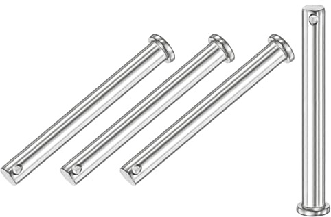 M METERXITY 4 Pcs Perno A Forchetta Con Foro Singolo, M10 x 100mm Perni A Forchetta In Acciaio Inox 304 A Testa Piatta Per Collegamenti Meccanici/Parti Fisse/Attrezzatura Navale