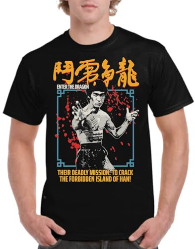 the Fan Tee Camiseta de Adulto de Hombre Peliculas Bruce Kung Fu, Wing Chun, Artes Marciales, Lee, Leyenda 001