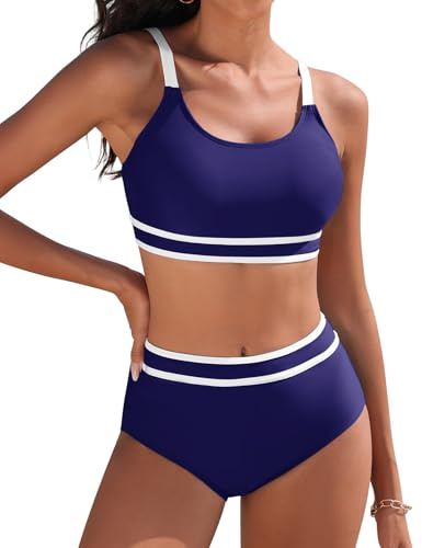Tuopuda Tvådelad Push Up Vadderad BH Badkläder Bikini Hav Strand Kurvig Pool Justerbar Badkläder
