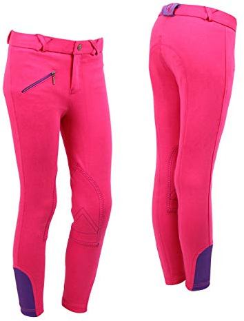 Equipride Jodhpur d'équitation pour enfant 6 couleurs, fuchsia, 116 ( 6-7 Years )