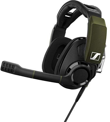 Sennheiser GSP 550 PC Gaming Headset with Dolby 7.1 Surround Sound, Flip-to-Mute microphone, USB connectivity for Dekstop and Laptop compatibility, Open-back ear cups, breathable fabric Headset, black