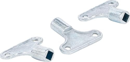 BGS Diy 50505 | Juego de llaves de purgado de radiadores | 3 piezas