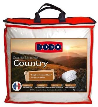 DODO Couette Temperee Country - 220 x 240 cm - Blanc