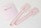 TUPPERWARE Teigschaber Clou Rosa + 2x Teigschaber für Kinder Teigspachtel + Kugelschreiber Metallic orange