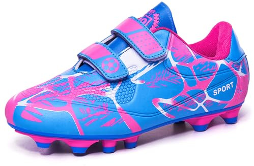 Fotbollsskor barn fotbollsskor flickor halkfria fotbollsträningsskor unisex 28–37
