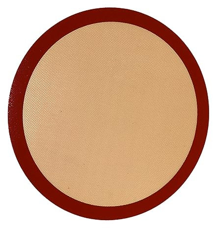 LIFKOME Silikon-backunterlage Runder Form Antihaft-matte Für Ofen Und Heißluftfritteuse Wiederverwendbares Backzubehör Für Kekse Und Pizza