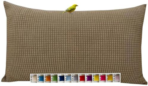 Kissen Bezug 60x80,2er Set Kissenhülle 50x50,Kopfkissenbezug 40x60,Couch Kissenbezug 60x60 40x40,Sofa Kissenbezüge 30x50,Dekokissen Bezug,Pillowcase 50x70,Pillow Cover 45x45,Sofakissen Beige(12-3,60x8