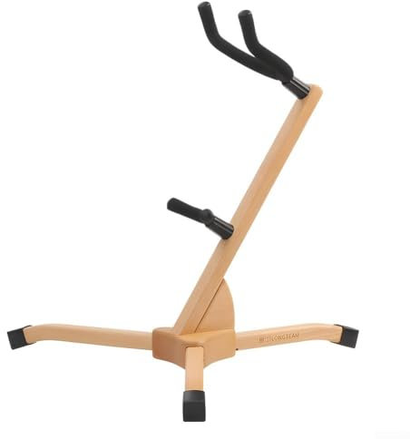 Saxophonständer aus Holz, Buche, Altsaxophonständer, Saxophon-Halter, Stativ, Musikzubehör für Saxophon-Display