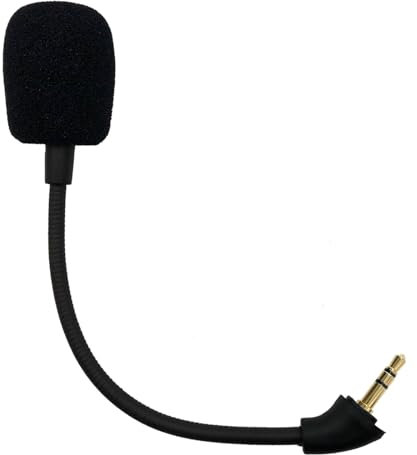SPTSSWET Microphone de Rechange pour Kingston pour HyperX Cloud Mix Gaming Détachable Anti-Bruit Micro pour PS4, Xbox One, PC, Jack 3,5 mm, 15cm