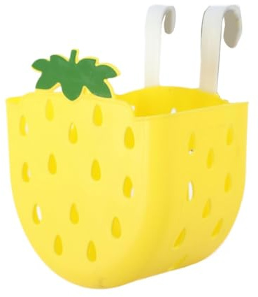 Oshhni Cesto per Bici per Bambini Cesto Carino Bambini Staccabile per Bambini Cestino per Biciclette sospeso per Cavalcare Il Ciclismo da Picnic, Giallo