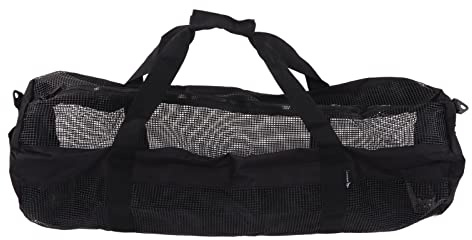 Respicefinem Bolsa de Red de Buceo Bolsa de Almacenamiento de Malla para Snorkel con Asa Bolsa de Buceo de Malla Transpirable de Gran Capacidad para Viajes Tela Oxford