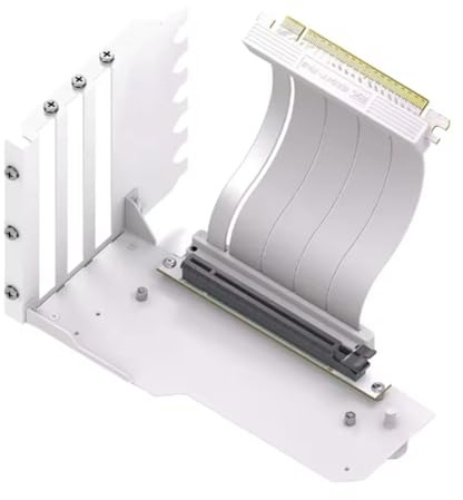 Iyalezirk Vertikal Grafik Korthållare Kit 15 cm PCI-e 4.0 X16 Videokortstöd Reser Kit GPU White