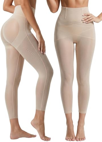 nnOuOnn Shapewear Leggings Tummy Control Body Shaper Compression Capris for Women Slimity Sculpting Leggings Ladies Pants Shaping