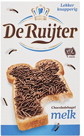 De Ruijter Mjölkchokladströssel | 380 g per förpackning