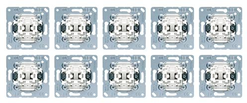 Jung Wippschalter Set Universal Aus-Wechsel: 10x Wippschalter Aus-Wechsel 506U
