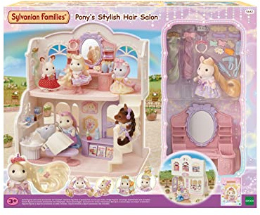 Sylvanian Families 5642 Pony Friseursalon mit Figur - Puppenhaus Spielset