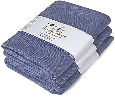 Generico LUSTROLUX Panno vetri MADE IN ITALY 3pezzi - Vetri senza aloni, panno grandi dimensioni 40x50 - Scegli il nostro panno microfibra vetri colore lavanda.