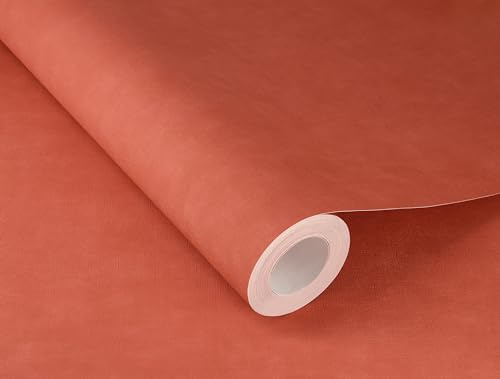 Rasch Tapet 330113 – enfärgad fibertapet i rött med linneutseende, textilstruktur från Paraiso-kollektionen