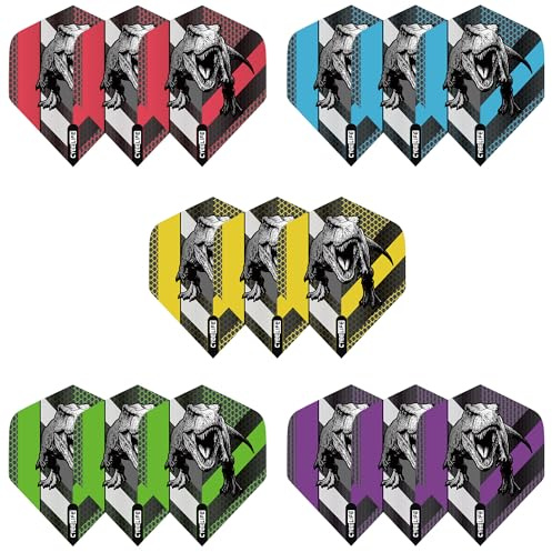 CyeeLife Standard Dart Flights - 5 Sets Per Pack (15 Dart Flights in total)