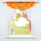SCHOAL Scheibengardinen Küche Bistrogardinen Voile Transparente Kurzgardinen Kleinfenster Gardinen mit Kräuselband/Tunnelzug 1 Stück BxH 80x80cm Orange