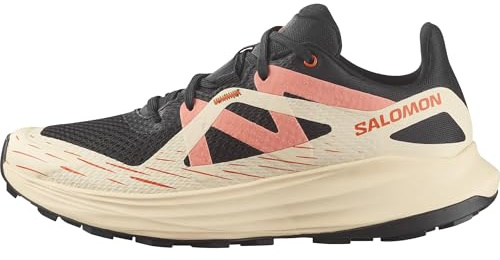 SALOMON Donna Ultra Flow Black Tender, Scarpe da Trekking Versatili per il Comfort, Escursioni e Corsa Trail per Avventure all'Aperto, Black Tender Peach Fusion Coral, 42 EU