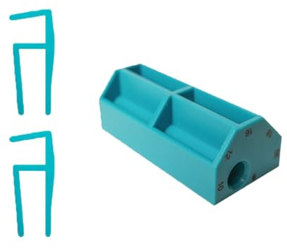 Besttoolifes Parallel Scribing Tool Woodworking Marking Gauge, ABS Plastic Carpenter Scribing Guide with Clear Scale, Multi Margin Marker with Pencil Marking Guide for(C)