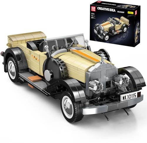 Mould King 10115 Modèle de blocs de construction statiques pour voiture ancienne, 897 pièces - Jouet et cadeau (14 ans et plus)
