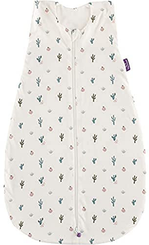 Träumeland S0200605 Sommerschlafsack LIEBMICH aus Baumwolle, Design Kaktusliebe, Größe 90 cm, mehrfarbig