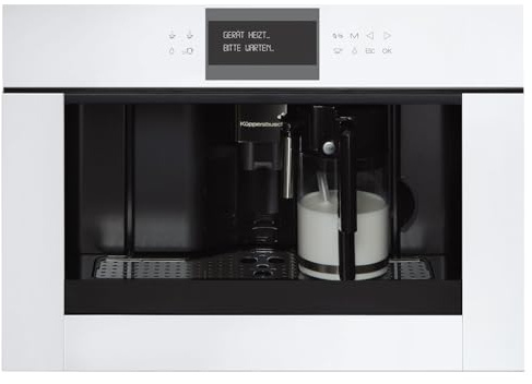 Küppersbusch CKV 6550.0 W K Series - Cafetera automática empotrable, color blanco