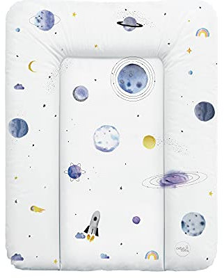 Ceba Baby® Wickelauflage 50x70 cm – Weiche Wickeltischauflage für Jungen & Mädchen – Wasserdicht & Abwaschbar – OEKO-TEX® 100 – Made in EU - Universum