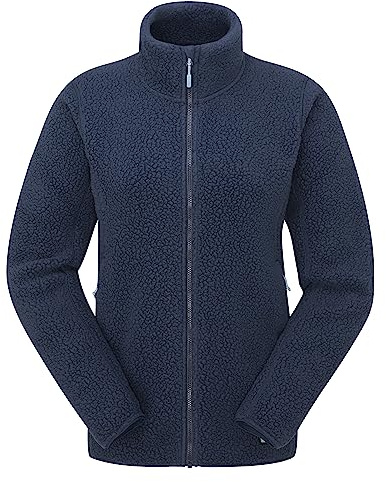 Rab Women’s Shearling Jacket Lightweight Full-Zip Fleece for Trekking, Climbing, Camping, and Casual Use - Deep Ink - 12