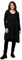 Ulla Popken Damen Flared Dress with Asymetric Woven Part Kleid, schwarz, 50-52
