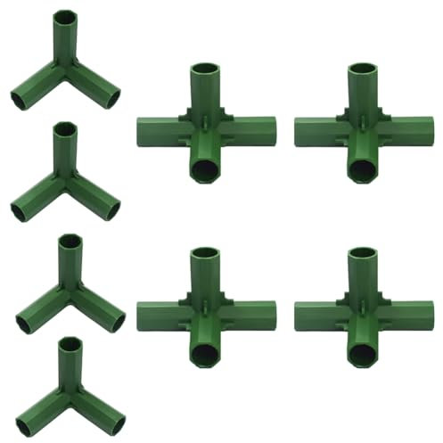 Upstore 8 raccordi da 16 mm di supporto stabile resistente per serra, connettori in plastica, staffe per tubi, per traliccio d'uva, protezione solare, capannone, giardinaggio