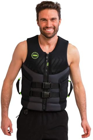 Jobe Premium Neopren Herren Schwimmweste Schwarz, Größe XL+, mit Reißverschluss und Schnallen