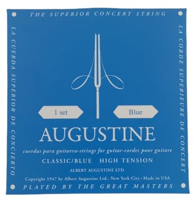 Saitensatz für klassische/spanische Gitarre Augustine blaues Etikett.