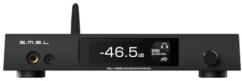 SMSL DL400 Audio Decoder hörlursförstärkare 6,35 mm 4,4 mm hörlursutgång XLR balanserad RCA utgång I²S ljudgränssnitt True Balanced Ear förstärkare 8 filter