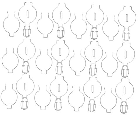 CHICAMPERA Lot de 12 Boucles De Fermeture pour Bocaux en Verre en Acier Inoxydable Argenté